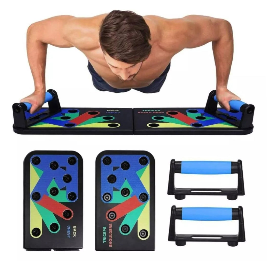 Tabla Entrenamiento Push Up Sistema Colores Flexiones Pecho